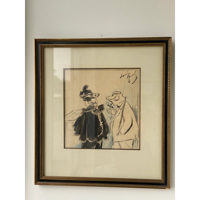 Original Louis Legrand Mixed Media "Cochon D' Avril" For Sale In San Francisco - Image 6 of 13