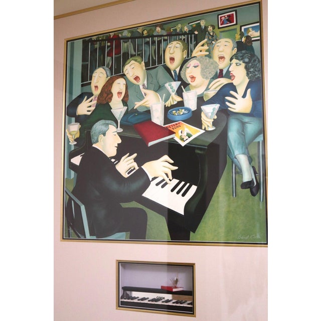 A large signed limited edition serigraph by celebrated British artist Beryl Cook, titled “Big Olives, Little Olives.” This...