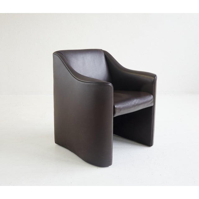 Buffalo Leather Chairs by Luigi Massoni and Pier Giorgio Cazzaniga for Matteo Grassi, 1990s, Set of 8 For Sale - Image 3 of 10