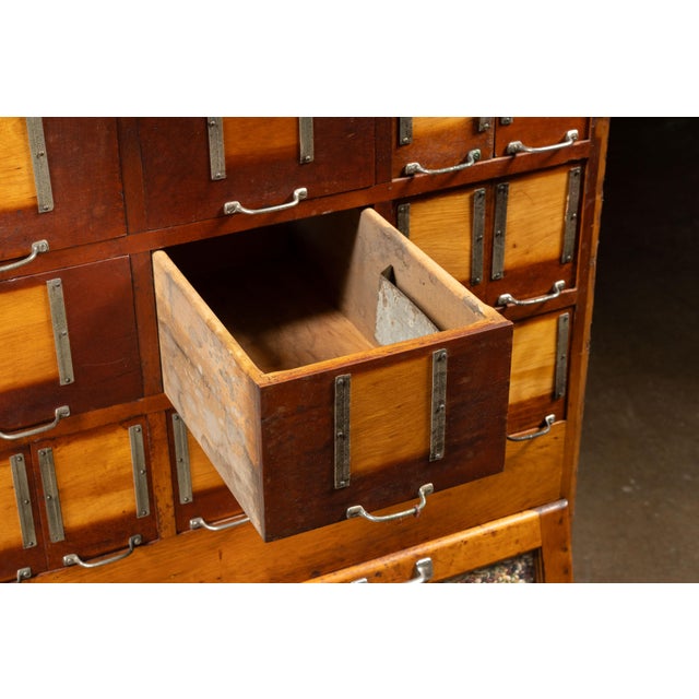 Massive Antique Maple Dry Goods Cabinet For Sale - Image 10 of 18