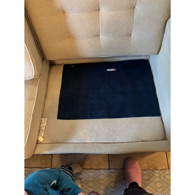 Wood Vintage 1950s Mid-Century Modern Knoll Sofas With Walnut Bases For Sale - Image 7 of 15