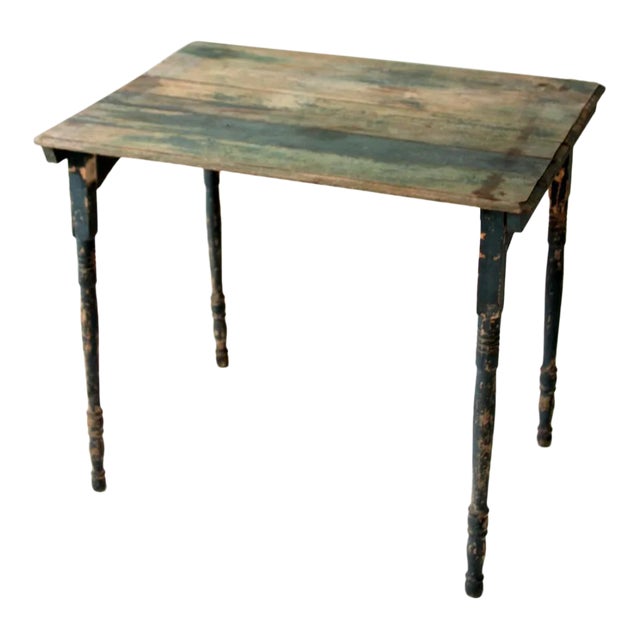 Antique Painted Wood Folding Table Chairish