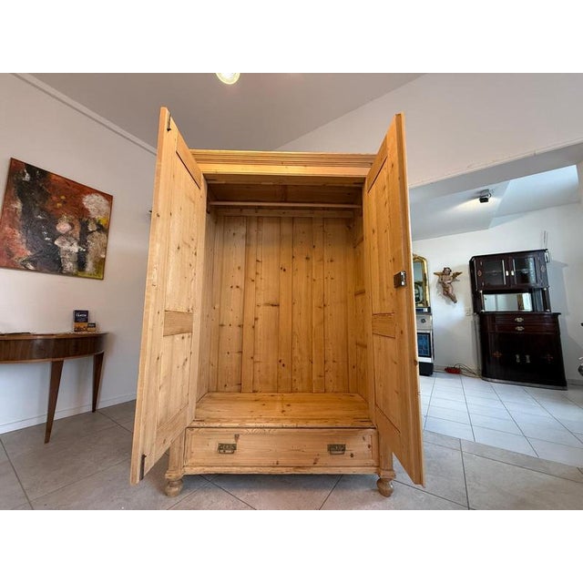 Brown Gründerzeit Farmhouse Cupboard in Wood For Sale - Image 8 of 18