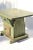 Hand Painted Scandinavian Green Antique Bread Making Table With Drawers and Cabinet For Sale - Image 6 of 12