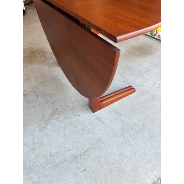 Vintage Danish Teak Drop Leaf Dining Table For Sale - Image 13 of 15