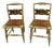 Pair of 1980s Farmhouse Hitchcock Chairs Designer Cream For Sale