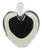 Murano Black Heart Perfume Bottle For Sale