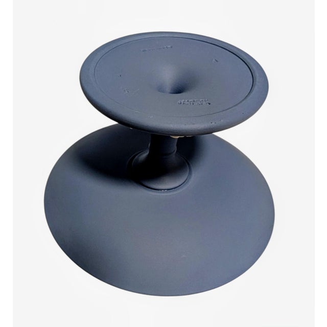 Vintage 1967 Wedgwood Blue Jasperware Grapevine Compote For Sale In Boston - Image 6 of 9