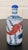19th C. Chinese Guangxu Copper-Red & Cobalt Porcelain Snuff Bottle For Sale - Image 9 of 10