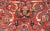 Antique Rug With All-Over Design on Red Field For Sale - Image 4 of 12