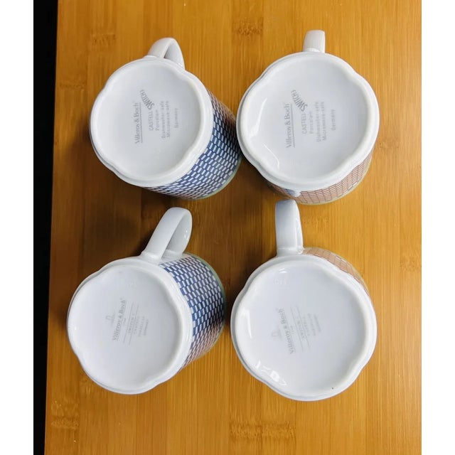 Mid-Century Modern 1990s Villeroy & Boch Castell Switch 3 Germany Coffee Mugs -Set of 4 For Sale - Image 3 of 6