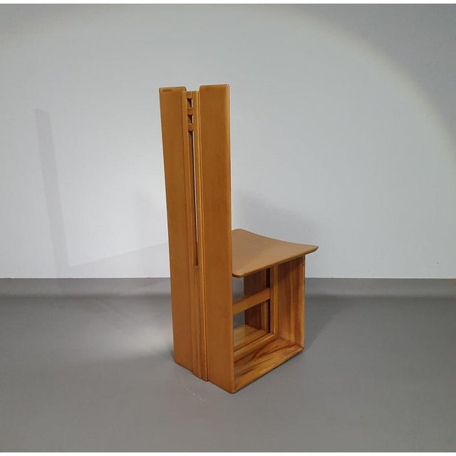 Brown Mycene Chair by Ferdinando Meccani for Meccani Arredamenti, 1978 For Sale - Image 8 of 18