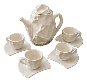 Axis Tea Set by Carol McNicoll, 1980s, Set of 9