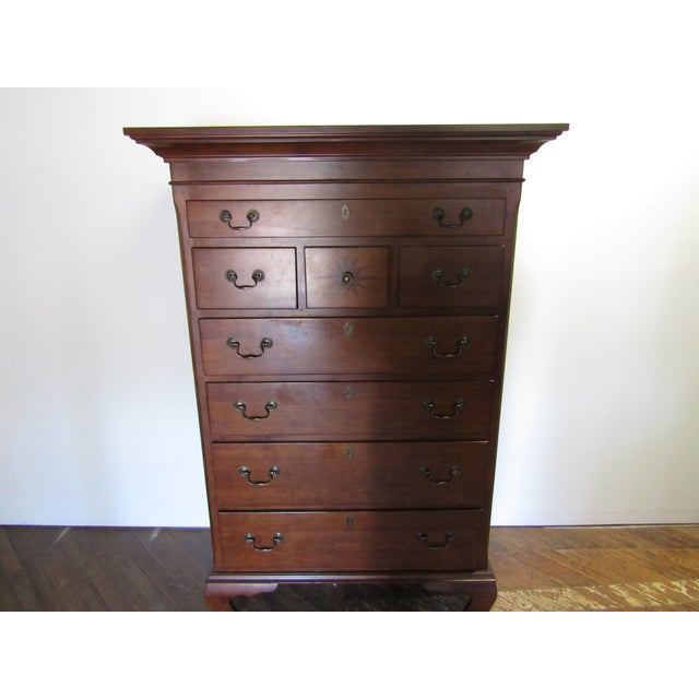 2000 - 2009 Williamsburg by Lane Solid Cherry Large Chest of Drawers For Sale - Image 5 of 11