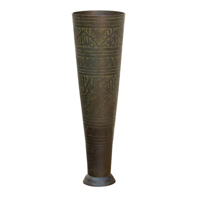 Antique Scholar's Verdigris Bronze Vessel For Sale