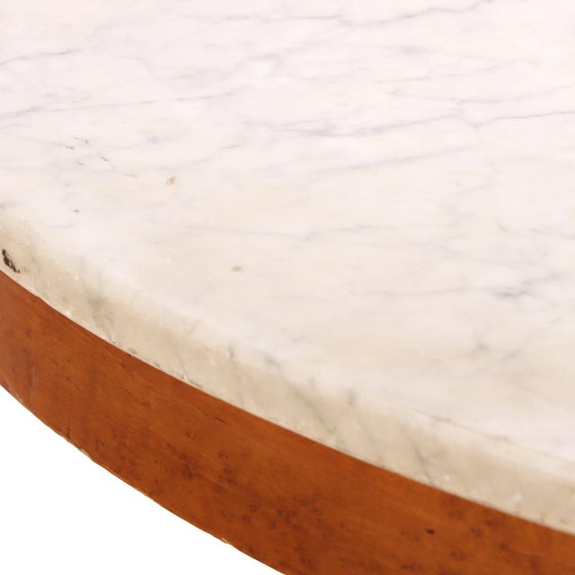 Italian Italian Mid-Century Giltwood & Marble Center Table For Sale - Image 3 of 7