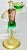 Pair of Tall Mid 20th Century Gilded Murano Art Glass Figures by Gino Fort For Sale - Image 9 of 13