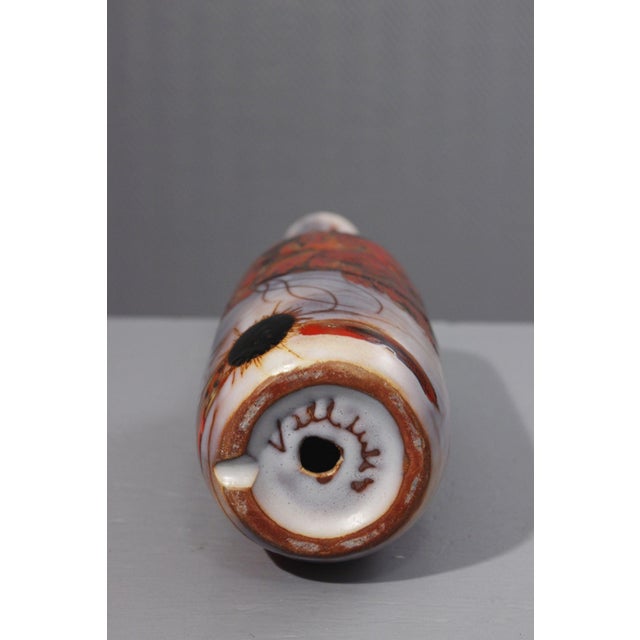 Large Vintage French Ceramic Lamp Base by Kurt & Monique Brunner for Vallauris, 1960s For Sale - Image 13 of 15