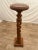 Vintage Plant Stand Tall Table Barley Twist Pedestal Column Round Top Walnut For Sale In Palm Springs - Image 6 of 9