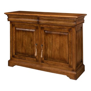 Continental Buffet Cabinet in Fruitwood Finish For Sale