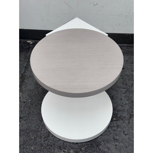 Design Plus Gallery presents a Stratum Side Table from Bernhardt. A sculptural accent piece defined by refined geometry...
