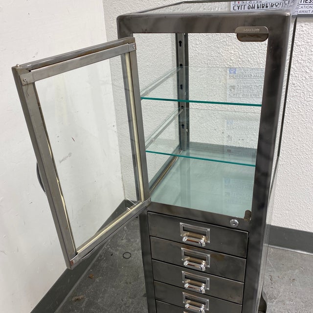 Restoration Hardware Pharmacy Dulton Metal + Glass Chairish