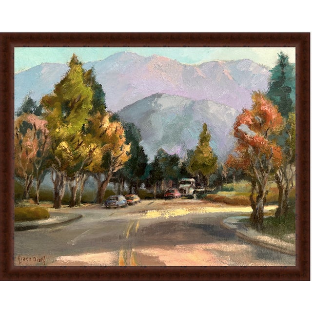 Realism Original Oil Painting Mountains by Grace Diehl For Sale - Image 3 of 5