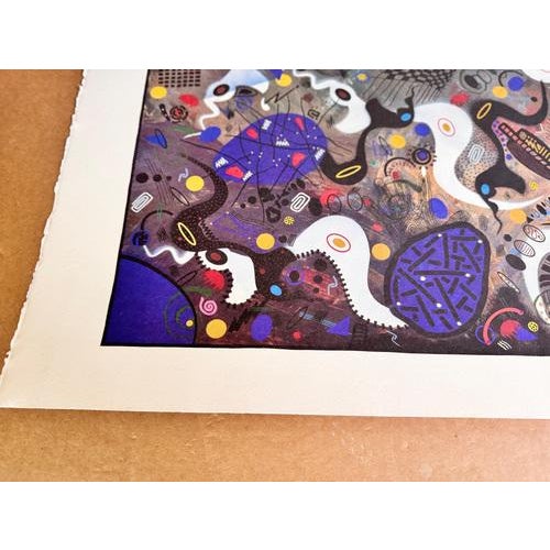 Modern Abstract Style Blue Composition, 1990s, Print For Sale - Image 6 of 11