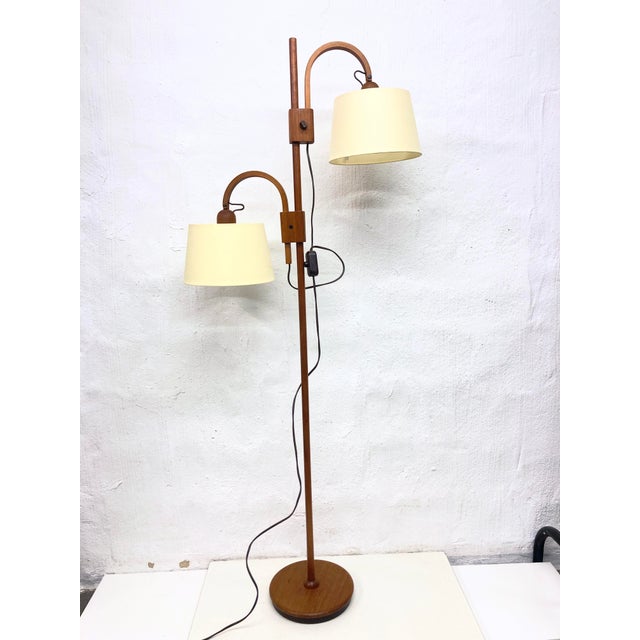 Double Arc Lamp in Teak from Domus, 1970s For Sale - Image 10 of 13