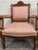 Textile Antique Victorian Eastlake Carved His and Hers Parlor Chairs - Pair For Sale - Image 7 of 11