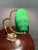 Forest Green Churchill Ministerial Lamp in Brass and Green Opaline Glass, 1920s For Sale - Image 8 of 8