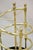 Sarreid LTD Victorian Style Polished Brass Cast Iron Spiral Umbrella Cane Stand For Sale - Image 4 of 10