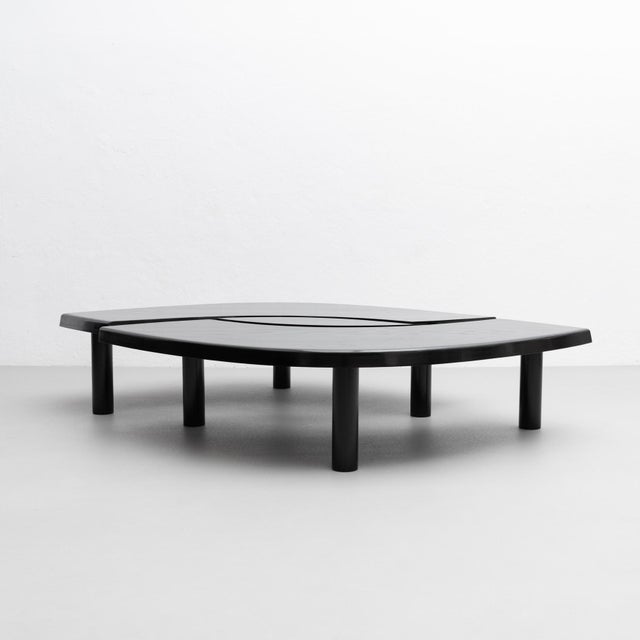 Mid-Century Modern Special Black Edition T22 Table by Pierre Chapo For Sale - Image 3 of 18