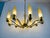 1960s Stilnovo Mid-Century Modern Italian Brass and Glass Chandelier, 1960s For Sale - Image 5 of 13