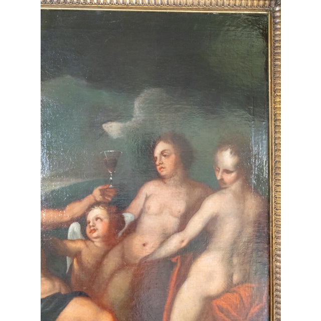 Black 18th Century Baroque Old Master Painting of Bacchus Grotto Scene Attributed to Petr Brandl For Sale - Image 8 of 18