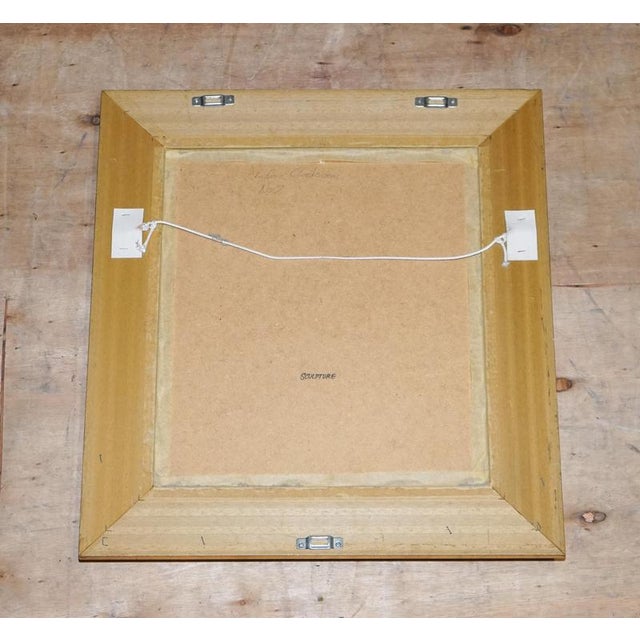 Gold Cherubs Sculpting an Angel Print, Framed For Sale - Image 8 of 9