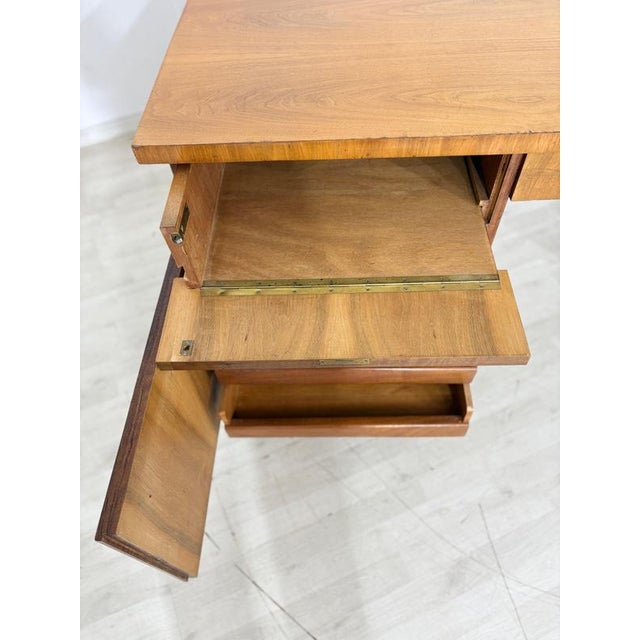 Vintage Art Deco Desk in Walnut, 1928 For Sale - Image 10 of 14