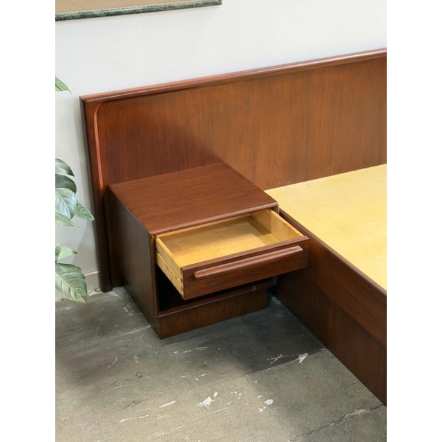 1960s Danish Modern Queen Platform Bed For Sale - Image 10 of 15