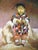 1980s Chinese Child Prayer Inspired Framed Portrait Oil on Canvas For Sale - Image 18 of 18