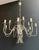 Neoclassical 1940s Maison Charles Neoclassical Silver Metal Chandelier For Sale - Image 3 of 12