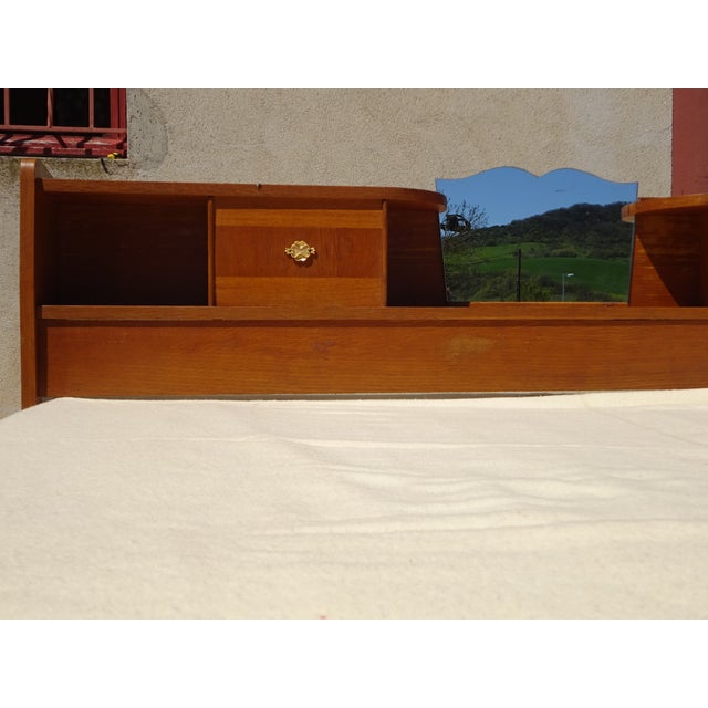 Vintage Light Oak Headboard, 1970s For Sale - Image 6 of 18