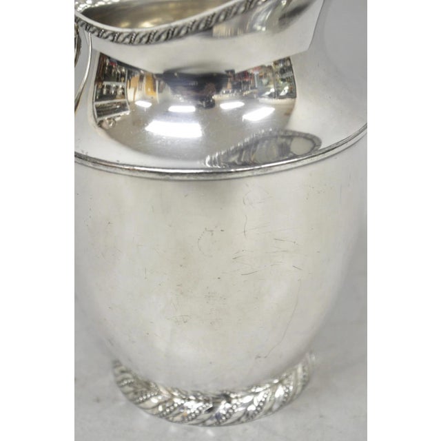 Vintage Victorian Silver Plated Melford Lemonade Water Pitcher With "S" Monogram For Sale - Image 10 of 13
