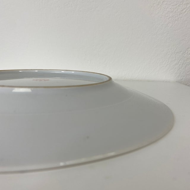 Mid 20th Century Japanese Hand-Painted Porcelain Plate – Hinamatsuri Figural Scene – Kutani Style – 9”– Mid Century For Sale In Boise - Image 6 of 10