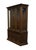 HERITAGE FURNITURE Solid Walnut Italian Mediterranean 59" Lighted Display China Cabinet 80.25" High 59.5" Wide 18.5" Deep...