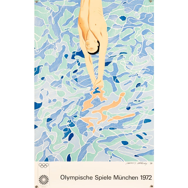 Munich 1972 Olympic Games Poster in the style of David Hockney, 1971 For Sale - Image 9 of 9