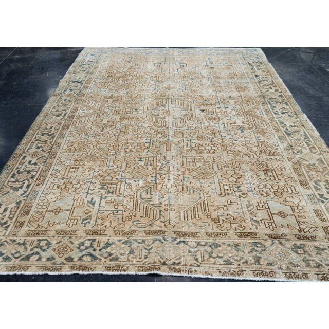 Antique Heriz Rug 7'6" x 10'4" #16898 Explore a curated collection of hallway runners, wool rugs, and handmade...