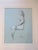 Wood 1950s George Gach Impressionist Signed Drawing Portrait on Paper Gouache For Sale - Image 7 of 10
