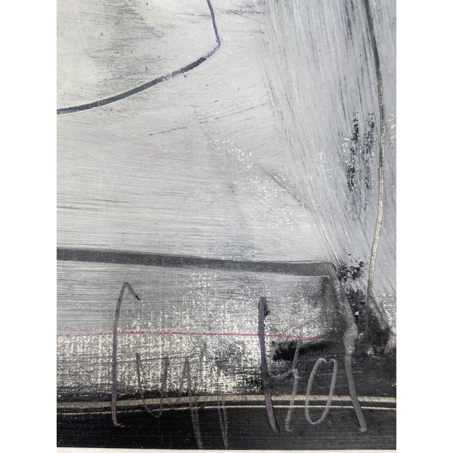 Manfred Nipp, Abstract Compositions, Paintings on Paper, 1990s, Set of 2 For Sale - Image 8 of 18