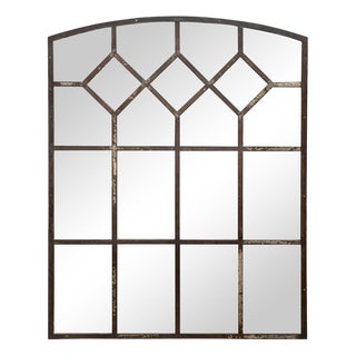 Large Industrial Window Mirror For Sale