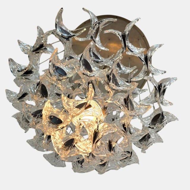1960s Murano Glass Chandelier from Mazzega, Italy, 1960s For Sale - Image 5 of 11